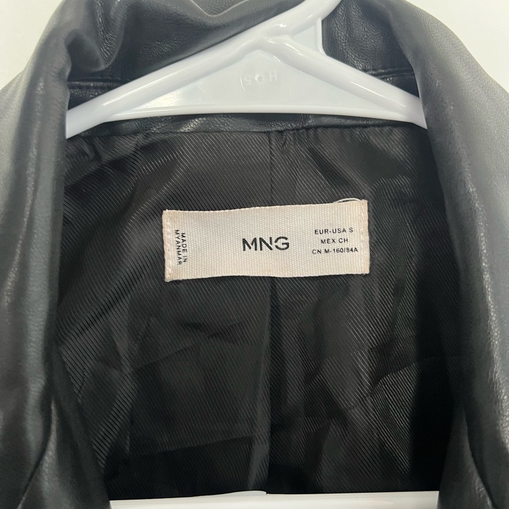 MNG Black Leather Jacket